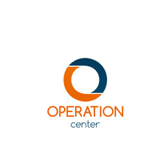 Vector badge for operation center
