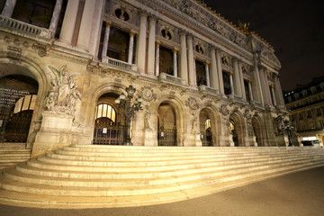 Paris,France-October 16, 2018: Palais Garnier or Opera National de Paris early in the morning