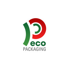 Eco packaging symbol of ecology friendly company