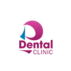 Dental clinic icon for dentistry business card