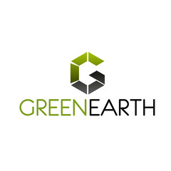 Green Earth symbol for business ecology design