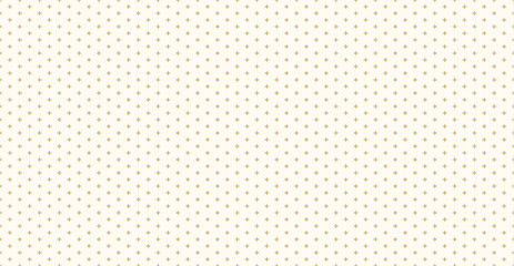 Background pattern seamless design gold color cross or plus sign abstract vector.