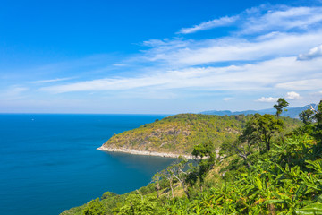 Krating cape near Phahindum viewpoint in Phuket can see hidden Paradise beach Kata Noi beach Kata beach and .Karon beach. the south can see wind turbine viewpoint Promthep cape Rawai and Chalong pier
