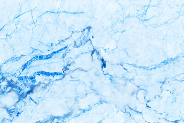 Fototapeta premium Blue marble texture background with high resolution, top view of natural tiles stone in luxury and seamless glitter pattern.