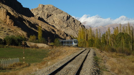 Railroad in the Mountains , North of Iran , November