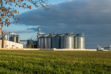 agro-processing plant for processing and silos for drying cleaning and storage of agricultural products, flour, cereals and grain