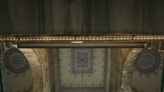 Istanbul Ottoman Ayazma Mosque Interior Ceiling Ornaments