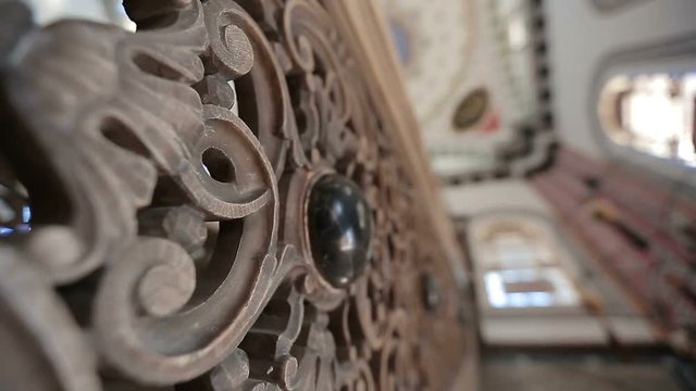 Istanbul Ottoman Ayazma Mosque Interior Minber Fine Detail Ornaments