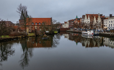 Naklejka na ściany i meble Lübeck an der Trave