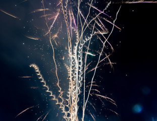 fireworks in the sky