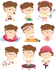 Girl Doing Daily Exercise