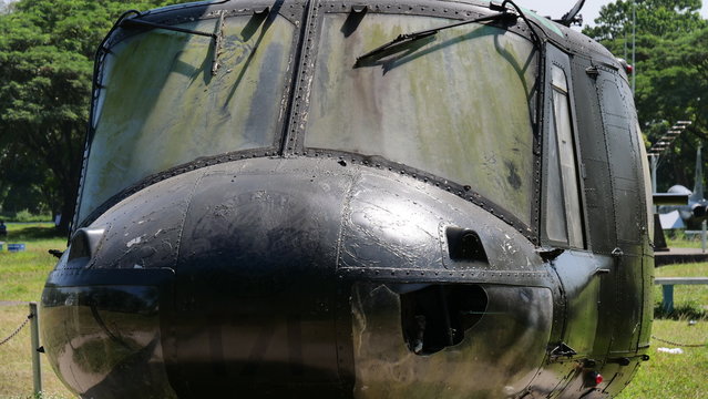 Helicopter On Former US Air Base In Clark, Philippines