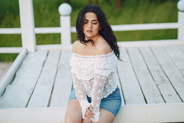 Fototapeta premium beatiful brunette