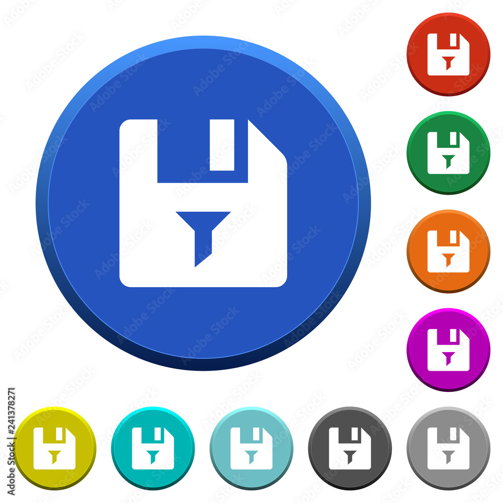 Poster filter file beveled buttons