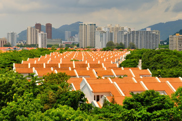 Panoramic urban landscape