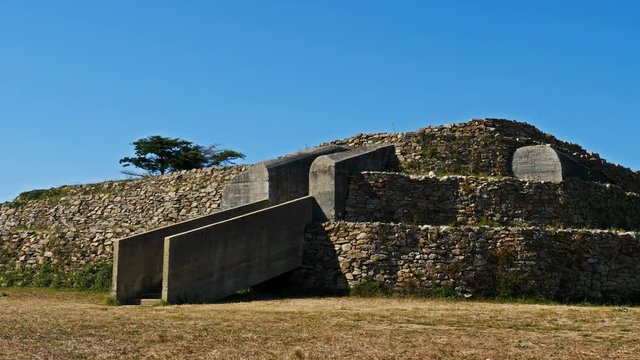  Complex burial tumuli dated 4500 BC. Re-used as German WW2 concrete bunker