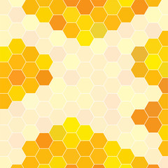 Abstract honeycomb pattern. Geometric hexagons background. Vector