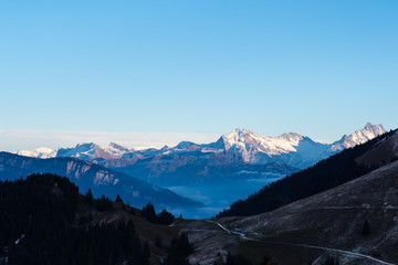 Fototapeta premium Berge am Abend