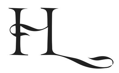 Letter H Ornament Decoration #isolated #vector