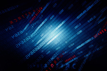 2d illustration abstract Cyber security
