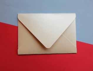 Envelope photo paper color background