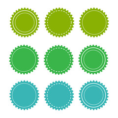 Eco green badges and labels. Organic badge background vector