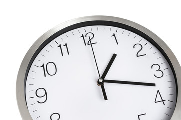 Obraz na płótnie Canvas Close-up view of clock - deadline and time concept