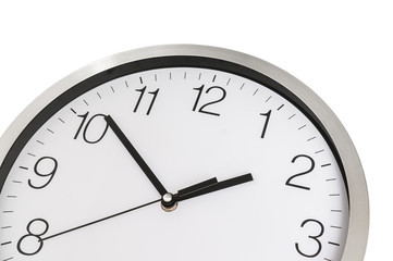 Close-up view of clock - deadline and time concept