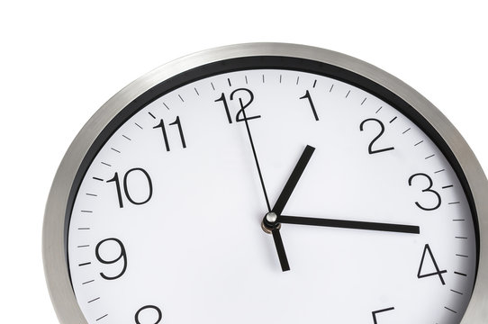 Close-up view of clock - deadline and time concept