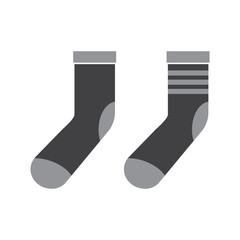 Socks vector icons. Cotton christmas socks background
