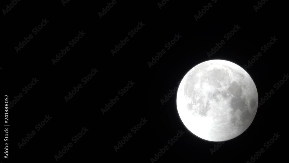Sticker lunar eclipse - the shadow of the earth goes from the moon disk