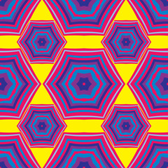 Mandala line seamless pattern, tribal ethnic motif. Ornament for wallpaper, textiles, greeting card,  packing, web. Vector  illustration.