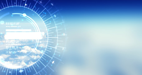 Abstract Background Render With Numbers - Technology Related Concept With Copy Space