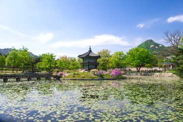 한국의 세계 문화 유산 동양 건축물 백그라운드 사진