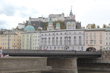 Fototapeta premium Blick auf die Altstadt von Salzburg