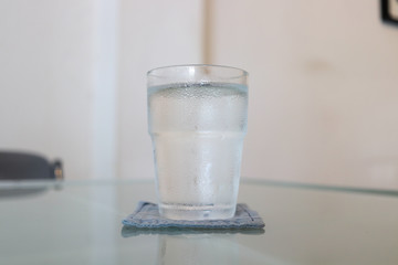 Fresh water on the table.