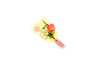 年賀状　和小物の飾り