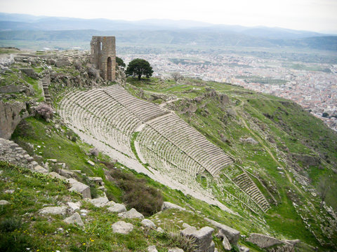 Ancient Theater at Bergama (ancient Pergamon/Pergamum) Turkey