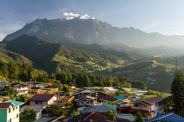 Kinabalu mountain peak, highest peak in Sabah Malaysia - obrazy, fototapety, plakaty