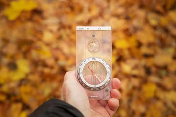 using compass to find the way