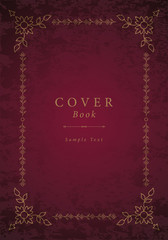 Ornamental old frame. Antique cover book