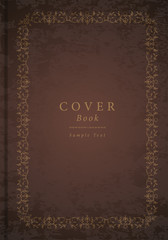 Ornamental old frame. Antique cover book