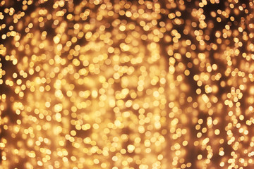 Gold light bokeh abstract background.