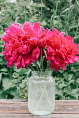red peonies, valentine's day, mother's day, spring