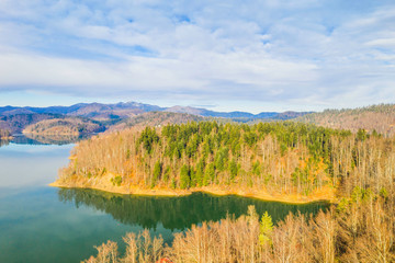 Gorski kotar, mountain Risnjak and Lokvarsko lake, Croatia, beautiful landscape