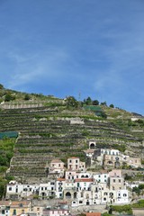 A small village between the mountain and the sea of ​​the Amalfi coast in Italy