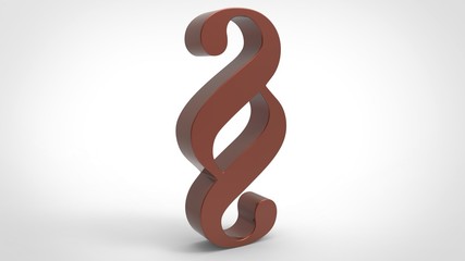 3d red Paragrafen-Symbole