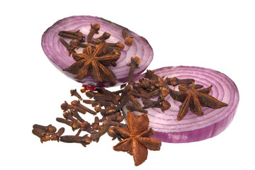 onion isolated on white background