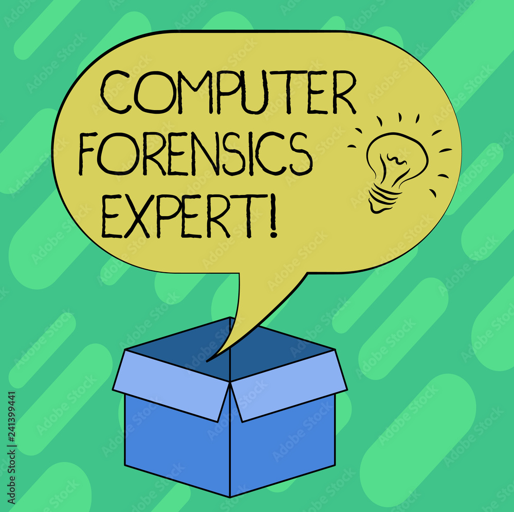 Aufkleber conceptual hand writing showing computer forensics expert. business photo showcasing harvesting and 