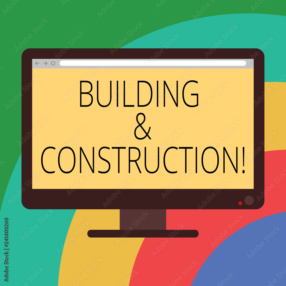 Poster conceptual hand writing showing building and construction. business photo showcasing the work of bui